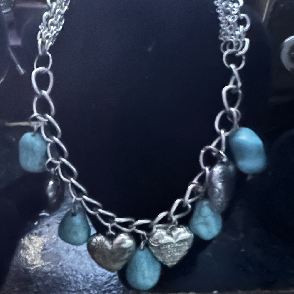 Silver Heart Charm Necklace